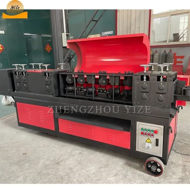 Stainless steel tube straightener pipe metal scaffold polishing derusting machine (2)